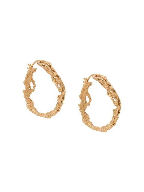 LOVENESS LEE Rebuita medium hoop earrings Gold REBUTIAMEDIUMEARRINGS