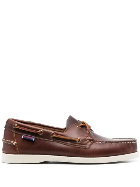 Sebago Docksides Portland leather boat shoes Brown 70000G0900