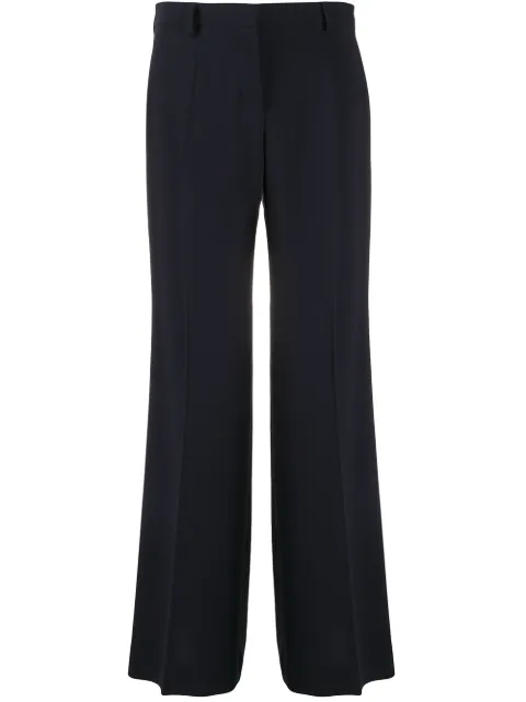 Alberto Biani high-rise wide-leg trousers Blue CC828AC0028