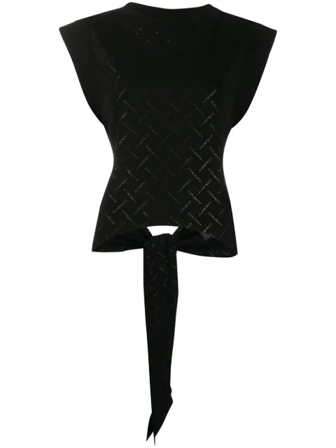 COUNTY OF MILAN back cutout logo top Black CWAA053S20JER0011010
