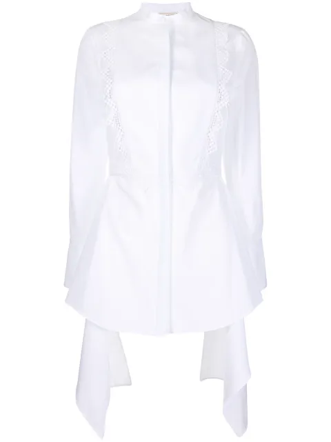 Alexander McQueen draped shirt White 620397QAAAD