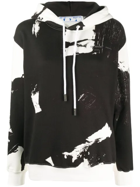 Off-White painted hoodie White OWBB032S20FLE0020110