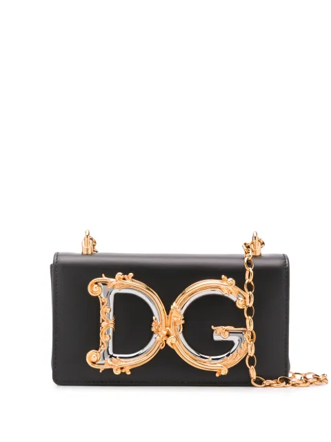 Dolce & Gabbana DG Girls leather mini bag Black BI1416AW070