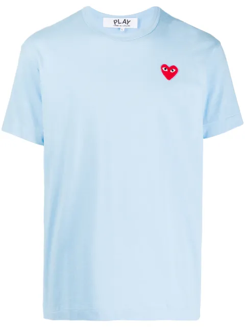 Comme Des Garçons Play Little Red Heart logo T-shirt Blue P1T272