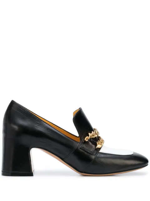 Madison Maison Perla block heel loafers Black PERLA