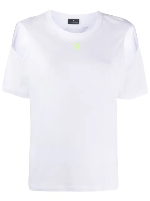 COUNTY OF MILAN cold shoulders T-shirt White CWAA055S20JER0010115