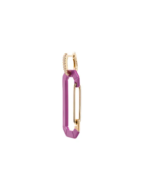 EÉRA 18kt yellow gold Chiara diamond earring Purple CHEB20