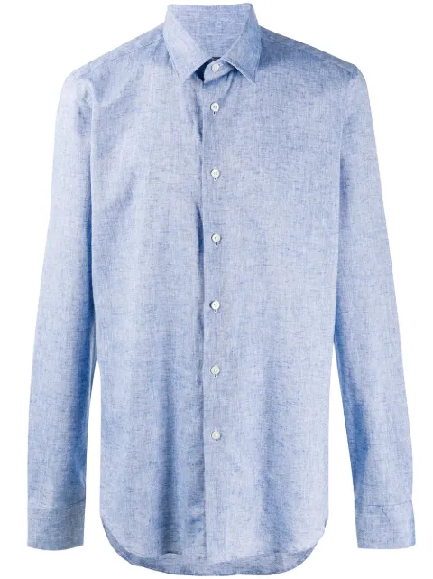 Dell'oglio front buttoned shirt Blue BAJ59B7UR504