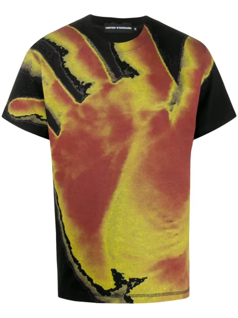 United Standard hand print T-shirt Black 20SUSTS10
