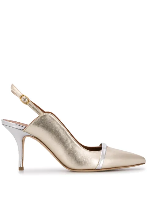 Malone Souliers pointed toe heels Silver MARION7016