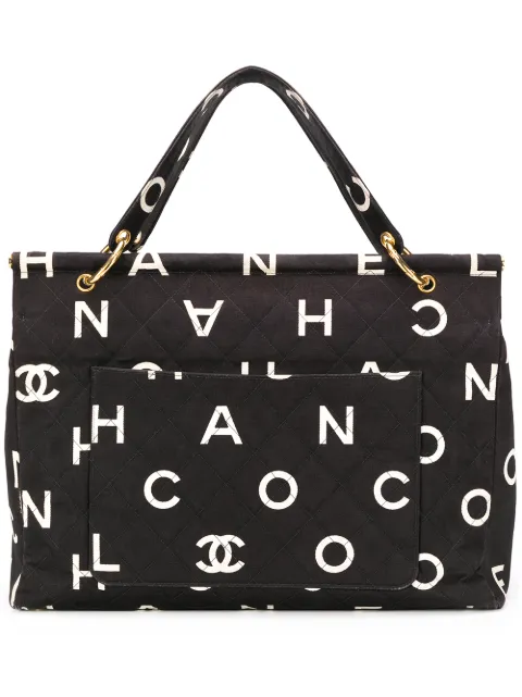 CHANEL Pre-Owned 1996 Coco Chanel Collector tote bag Black ST4448