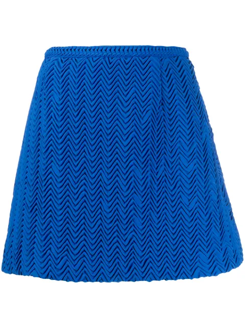 Marco De Vincenzo embroidered mini skirt Blue MQ5231MDVSP01