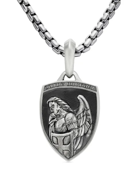 David Yurman sterling silver St. Michael amulet (26mm) Silver D25353MSS