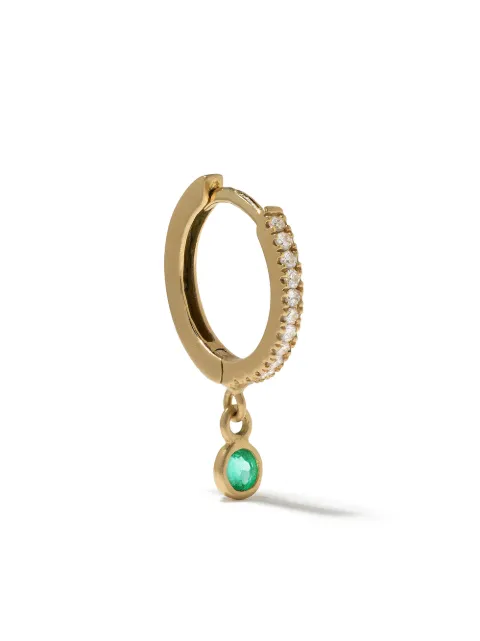 We by WHITEbIRD 18kt yellow gold Ada diamond and emerald single earring Gold HOJPDL1EM