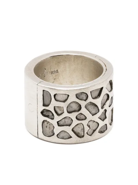Parts of Four Sisteme mega pavé ring Silver 16019