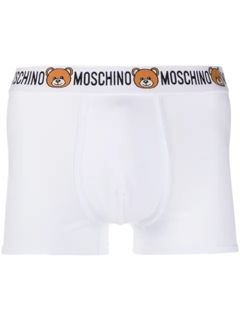 Moschino teddy logo print boxers (set of two) White A47708119
