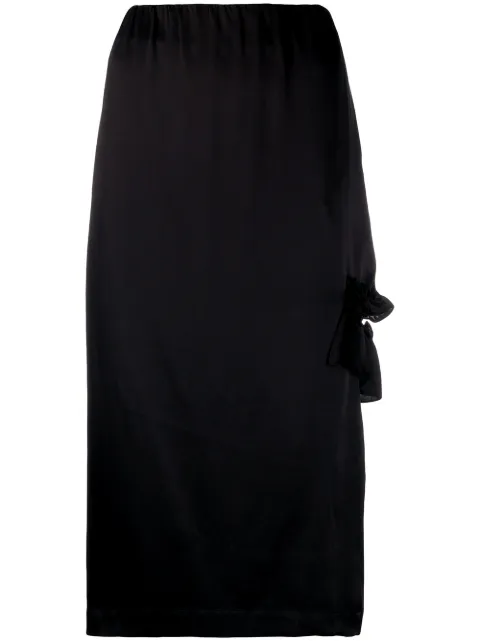 Simone Rocha cut-out ruffle detail skirt Black 33660318