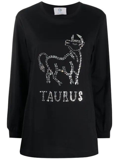 Alberta Ferretti Taurus crystal-embellished jumper Black J1201172