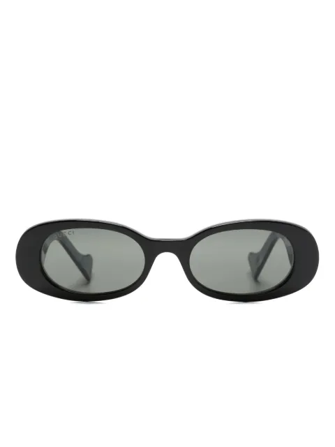 Gucci Eyewear GG oval-frame sunglasses Black 573238J0740