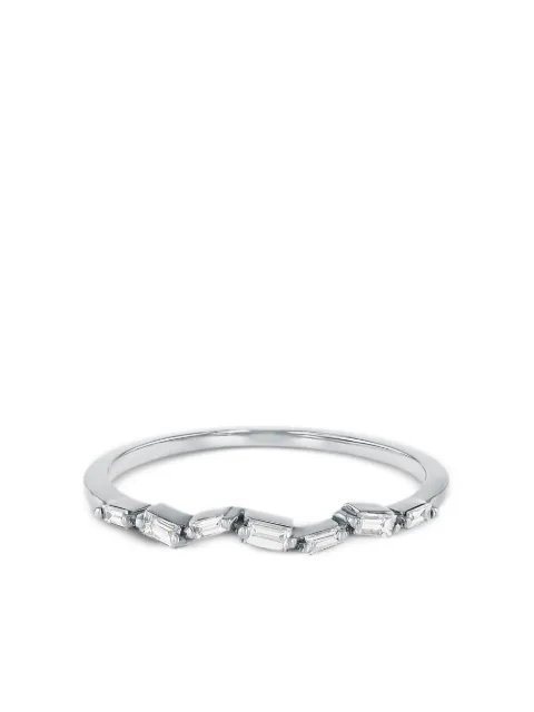 Suzanne Kalan 18kt white gold Fireworks diamond ring Silver BAR121WG