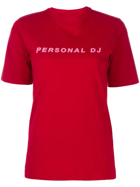 Kirin Personal DJ print T-shirt Red KWAA001S20JER0022530