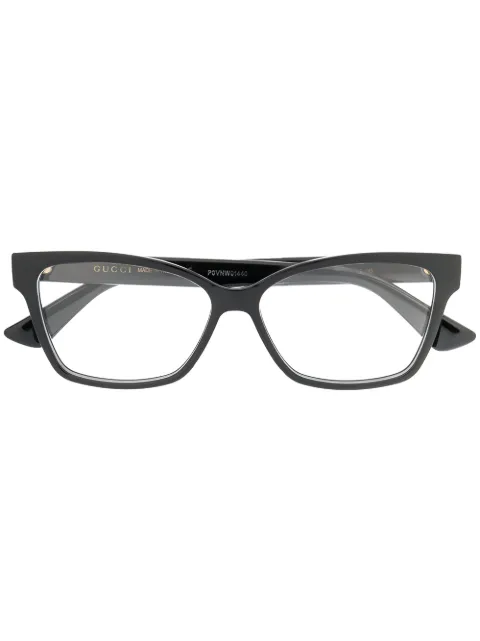 Gucci Eyewear GG0634O rectangular-frame glasses Black GG0634O001