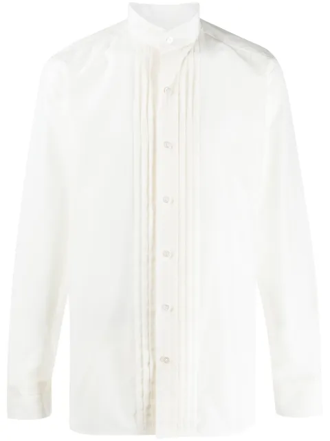 TOM FORD pleated detail shirt White 94WINH7FT595