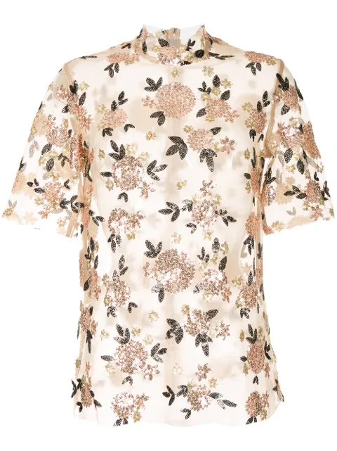 Macgraw sheer shell top Neutrals AV30