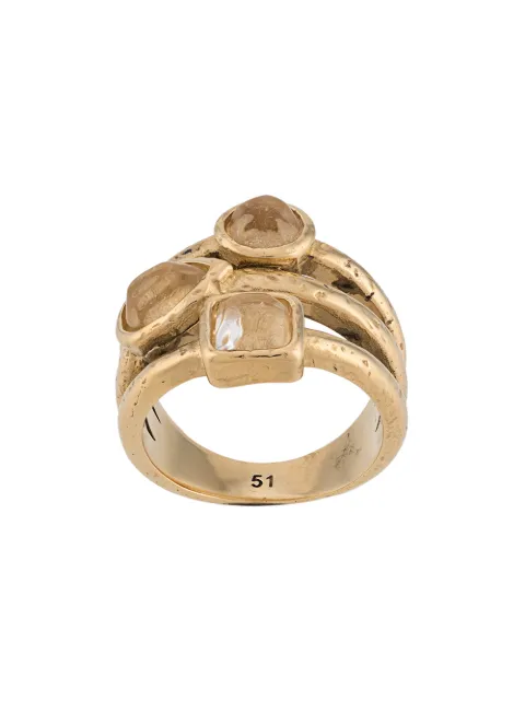 Goossens Mini Cabochons stacking ring Gold GOOP20RI02YG