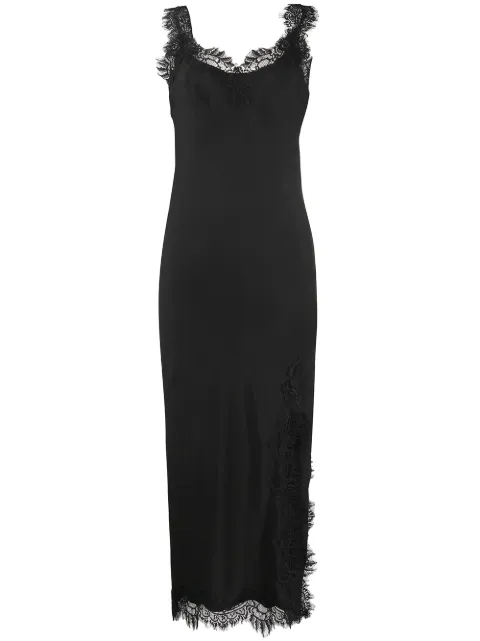 Gold Hawk Miley lace-hem slip dress Black GH4130C26