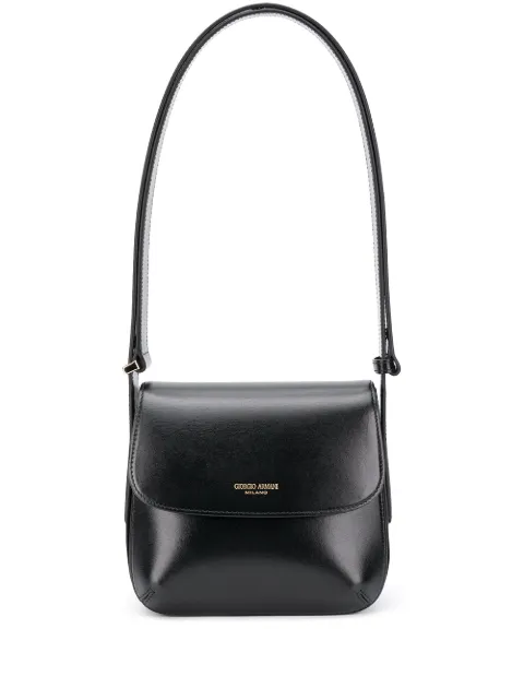 Giorgio Armani logo stamp shoulder bag Black Y1E138YTF4A