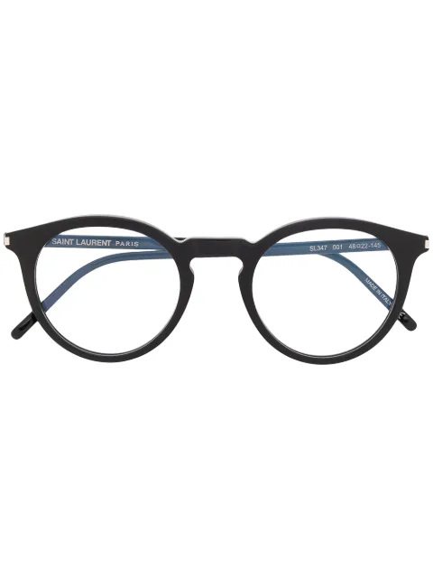 Saint Laurent Eyewear SL347 round frame glasses Black SL347