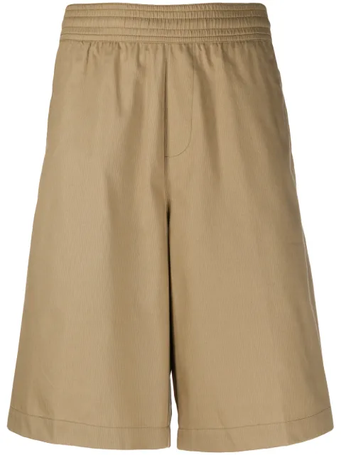 Neil Barrett elasticated track shorts Neutrals BPA768N084