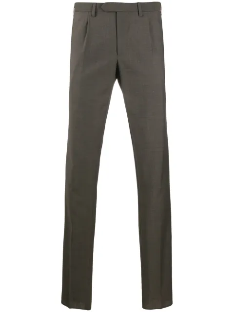 Dell'oglio slim-fit tailored trousers Brown 945T13517155490