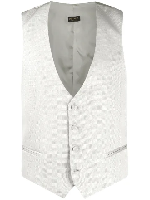 Dell'oglio V-neck waistcoat Grey GILET4MFG205