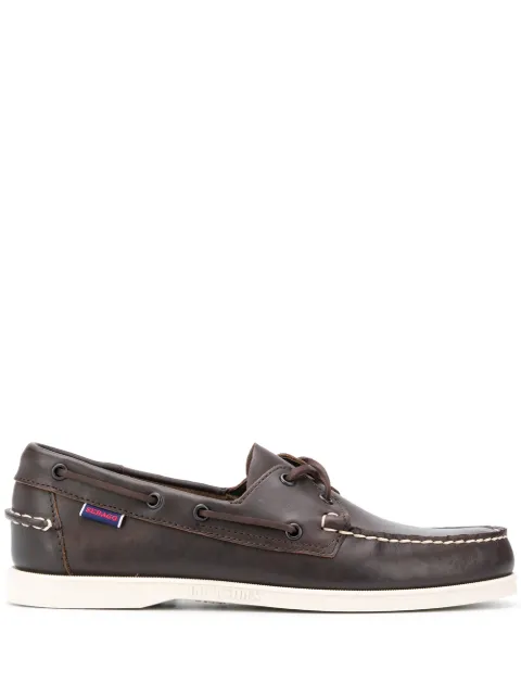 Sebago lace-detail boat shoes Brown 7000H00