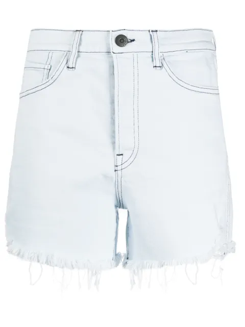 3x1 frayed-hem denim shorts Blue WSX4S0952