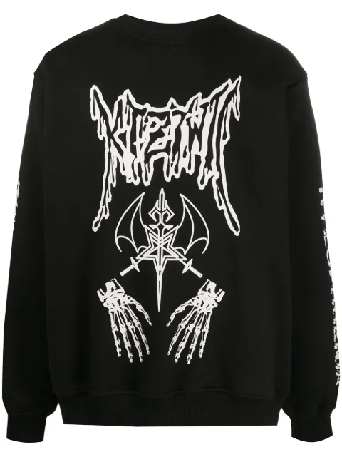 KTZ Dead Metal crew neck sweatshirt Black SS20SW003OSM