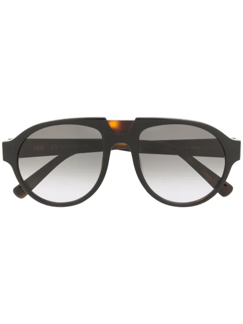 MCM tortoiseshell aviator sunglasses Black MCM692S