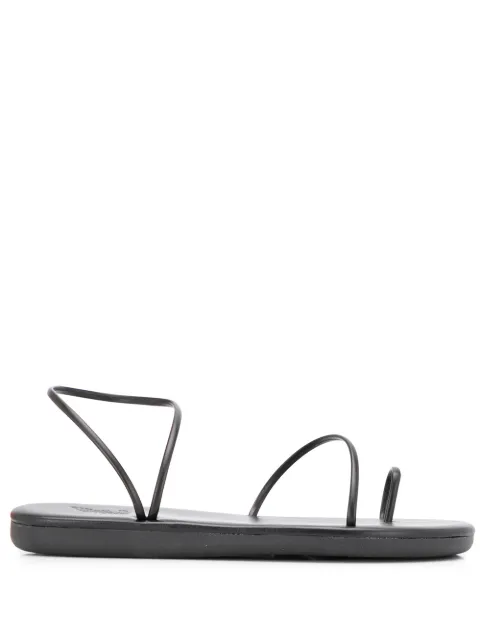 Ancient Greek Sandals Kansiz flat sandals Black KANSIZ