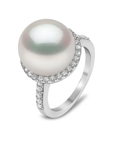 Yoko London 18kt white gold Classic south sea pearls and diamond ring Silver YRT01487WGZ