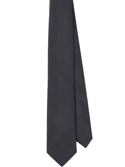 Prada pointed satin tie Grey UCR77S141WCJ