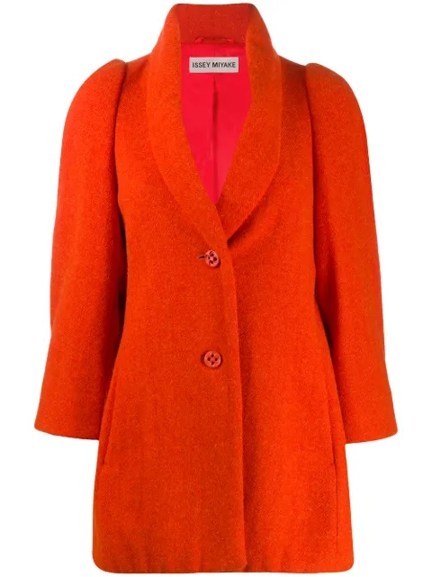 Issey Miyake Pre-Owned relaxed fit coat Orange MIY151A