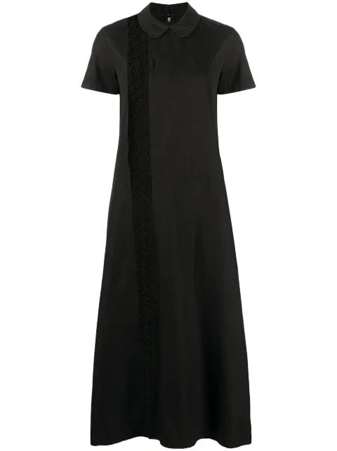Comme Des Garçons Pre-Owned 1999 crochet-insert midi dress Black CDG144B