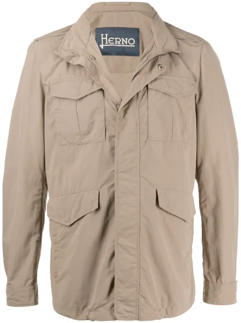 Herno high-neck field jacket Neutrals FI0062U12302