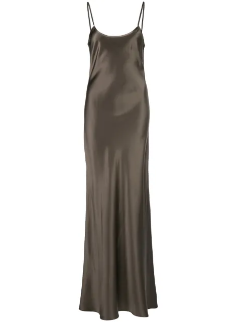 VOZ bias cut slip dress Brown 175670594
