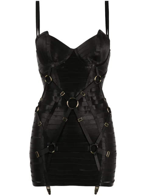 Bordelle Angela adjustable bondage dress Black ADJUSTABLEBONDAGEANGELAGIRDLEDRESS