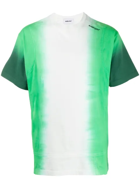 AMBUSH short sleeve gradient print T-shirt Green 12112072