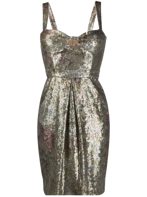 Burberry Pre-Owned sequinned mini dress Gold BR008391