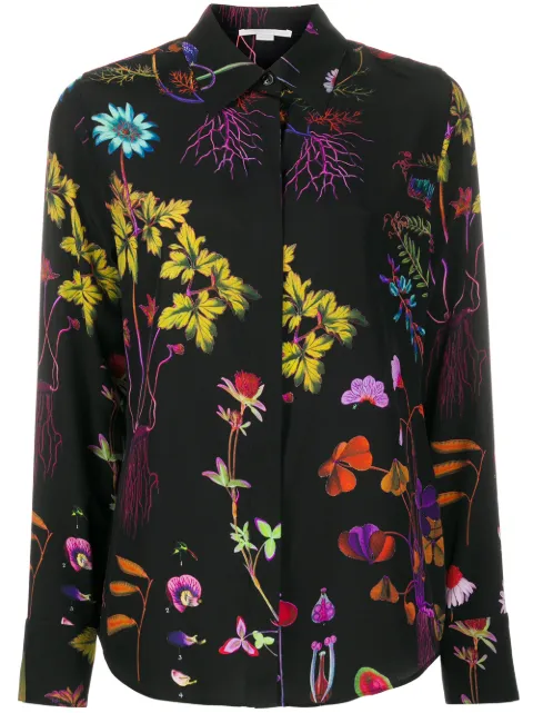 Stella McCartney Willow silk shirt Black 606912SOA10